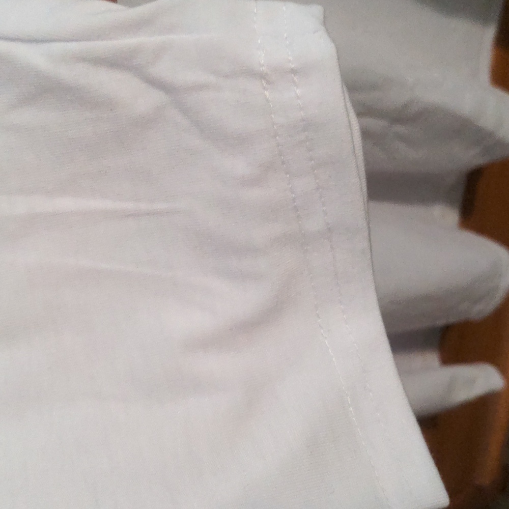 Uni Clau Men's Big & Tall Long Sleeve White Pocket T-shirt. Size 3 X - Picture 5 of 6